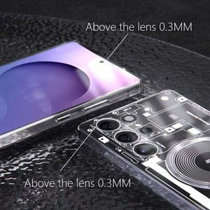 Galaxy S25 Ultra Plus S25Ultra S24 S23 S22 무선 충전 커버에 적합한 Soft Magsafe 투명 보호 케이스