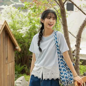 [JUST BETTER] 엘레나 레이스 레이어드 크롭티