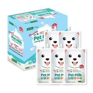 닥터케이 무항생제 프리미엄 펫밀크 150ml 15개 전연령 강아지 고양이 애견 우유 분유