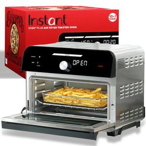 DS-3J 인스턴트 포트 옴니 플러스 19QT/18L 토스터 오븐 에어프라이어, 10-in-1 기능, 12인치 피자, 크리스프, 브로일, 베이킹, 로스트, 토스트, 따뜻함, 컨벡션, 100개 이상의 인앱 레시피, 메이커, 블랙 DS-JB