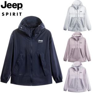 JEEP 지프 자외선차단 바람막이 냉감 여름 점퍼 경량 후드집업 야상