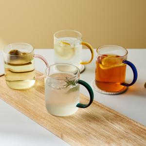 [모던하우스] 에브리데이 내열 컬러 손잡이 유리잔 4P 430ml
