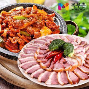 [목우촌]허브갈릭 훈제오리 슬라이스 210g x 6팩(소스 3봉)+오리주물...