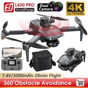 LYZ RC 드론 L600 PRO 4K HD 듀얼 카메라 360 장애물 회피 브러시리스 5G WIFI Quadcopter FPV GPS Dron VS