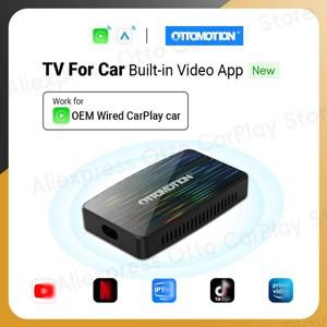 Play2Video Pro 무선 CarPlay 안드로이드 자동 올인원 어댑터  5 비디오 앱 지원 TV 박스 재생  2025