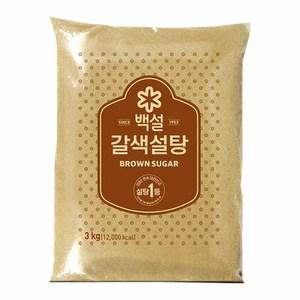 백설 갈색설탕, 3kg 2봉지