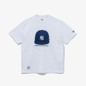 갤러리아 [뉴에라]MLB 뉴욕 양키스 59FIFTY 티셔츠 헤더 그레이 14413065