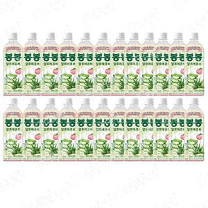 봉봉 알로에큐브 복숭아 500ml 24개