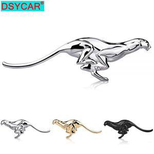 웨건 DSYCAR 3D 레오파드 자동차 스티커 금속 배지 엠블럼 트렁크 로고 접착 데칼 대부분의 자동차에 적합