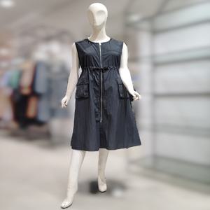 [SI] SI펀칭 민소매 집업 롱 원피스SIOAE2514