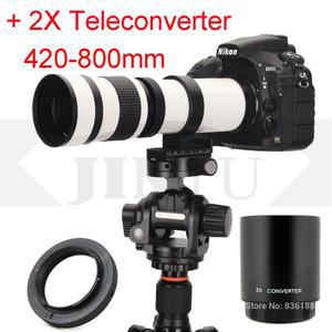 JINTU 화이트 420-800mm F8.3 망원 렌즈  2x 캐논 1500D 용