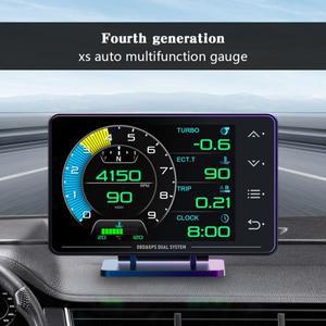 헤드업디스플레이 호환 차량용HUD 자동차HUD 헤드업 디스플레이 XS HUD 게이지 OBD2 + GPS 값 자이로스코프