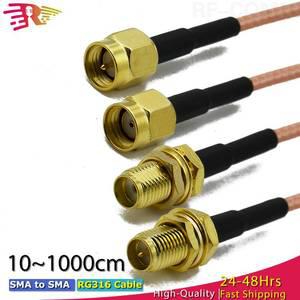모니터연결선 케이블 RG316 SMA-SMA Male Female 커넥터 안테나 점퍼 RF WIFI 3G 4G GSM 피그 테일 어댑터