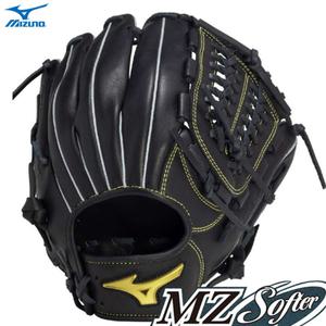 미즈노 MZ SOFTER 투수/올라운드 글러브 1AJGR23900 블랙 11.75인치 / 부드러운 글러브