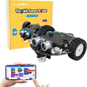 마이크로 비트 미니 로봇 스마트 카 키트 코딩 과학 빌딩 키트 학습 교육 스템 장난감 어린이를 위한 DIY