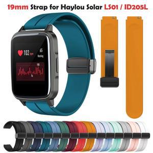 ID216 밴드용 마그네틱 시계 팔찌, ID205L 실리콘 손목 밴드, 스트랩, Willful IP68, Haylou Solar LS01