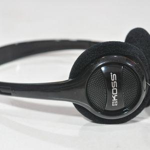 Koss KPH7 경량 통신 유선 헤드셋 교육부용 블랙 휴대용 소음