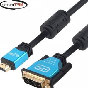 자재 넷메이트 HDMI to DVI Blue Metal 케이블 부품