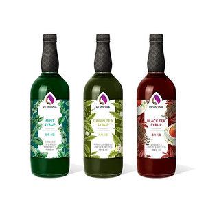 포모나 녹차 홍차 시럽 1000ml