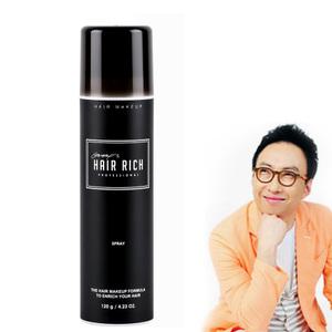 박명수 흑채 헤어리치 스프레이 120g,흑채스프레이,효과좋은,브이업,사용이편한,앞머리커버~