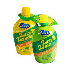 [재팬푸드몰]레이지 레몬/ 라임 쥬스 200ml 2종