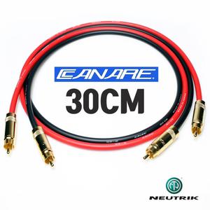 카나레 GS-6 REAN GOLD RCA + RCA 인터 케이블 30cm