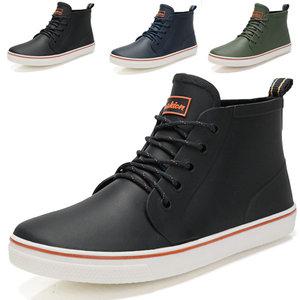 230-275mm dmshoe 남녀공용 논슬립창 방수 패션 캐주얼 하이탑 레인부츠 남자장화 구두 운동화 TQ83-8D