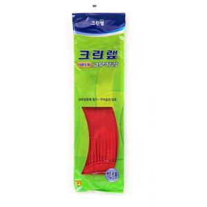 크린랩 천연라텍스 고무장갑 다용도 특대 (레드)