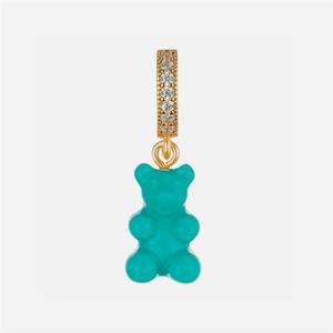 크리스탈 헤이즈 Nostalgia Bear Pave Pendant - Mykonos Blue