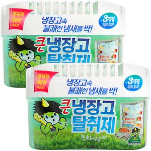 산도깨비 냉장고 탈취제 녹차 420g 2개