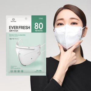 에버프레쉬 KF80 새부리형 마스크 중형 50매 화이트