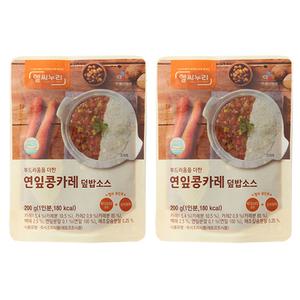 CJ 헬씨누리 연잎콩카레 덮밥소스 200g x 2개입