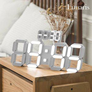 국산 루나리스 데이트 위성 GPS 인테리어 LED 벽시계 38cm