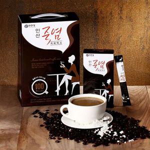 국내산 (아울렛뱅크) 인산가 죽염 커피 믹스(12g / 100봉지)