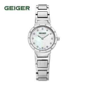(GEIGER) 여성 메탈 시계 GE8028WT