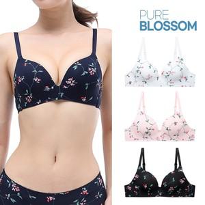 스벅 쿠폰 증정  플라워 노와이어 푸쉬업 브라/빅사이즈