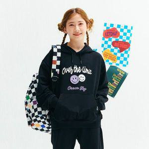 [보리보리/오션스카이]여아 스마일 그래픽 후드티