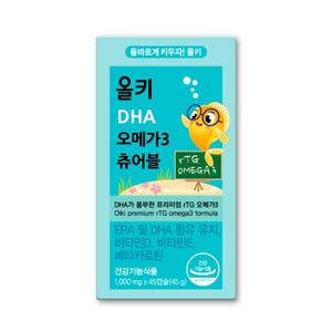 아주약품 올키 DHA 오메가3 츄어블, 1개