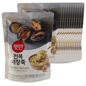 햇반 소프트밀 전복내장죽 420g x12개 / 비비고죽