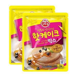 오뚜기 핫케이크 믹스 케익 팬케이크 가루 1kg x 2개