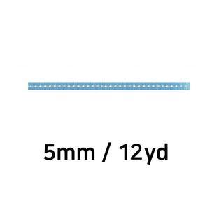 [OFM6560S]리본 골직 스티치 롤 폭 5mm  진하늘