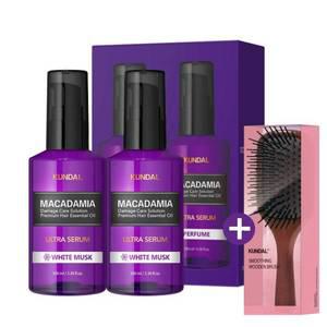 쿤달 울트라 헤어에센스 화이트머스크 100ml 2개 브러쉬