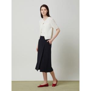 [롯데백화점]씨씨콜렉트 언발런스 주름 세미 A라인 스커트 (C242MSD043)