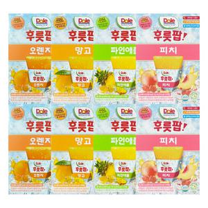Dole 돌 후룻팝 4종 혼합 64팩 (오렌지16팩+망고16팩+파인애플16팩+피치16팩) / 얼려먹는 디저트