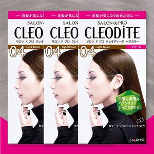04 라이트 브라운 저자극 셀프염색 뿌리염색 새치커버 클레오디테 80g x 3개