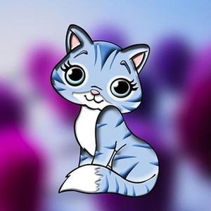 [RGLLPR1R]귀여운 냥이 캔버스 보석십자수 20x20 보석비즈