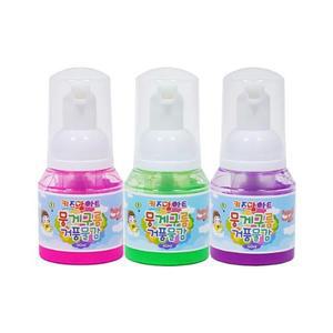 [XBI6JJK4]미술놀이 뭉게구름 거품물감 40ml x 3색 B세트
