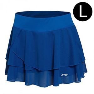 LiNing 배드민턴 스포츠 스커트 블루 L ASKL112-3