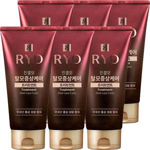 려 진결모 탈모증상케어 트리트먼트 300mlx6 손상모 고영양 케어