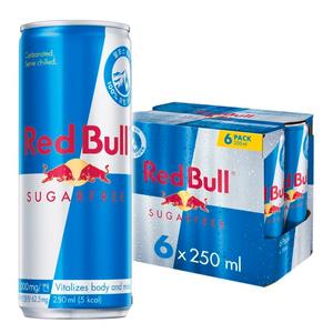 레드불 슈가프리 에너지 드링크 250ml 6개